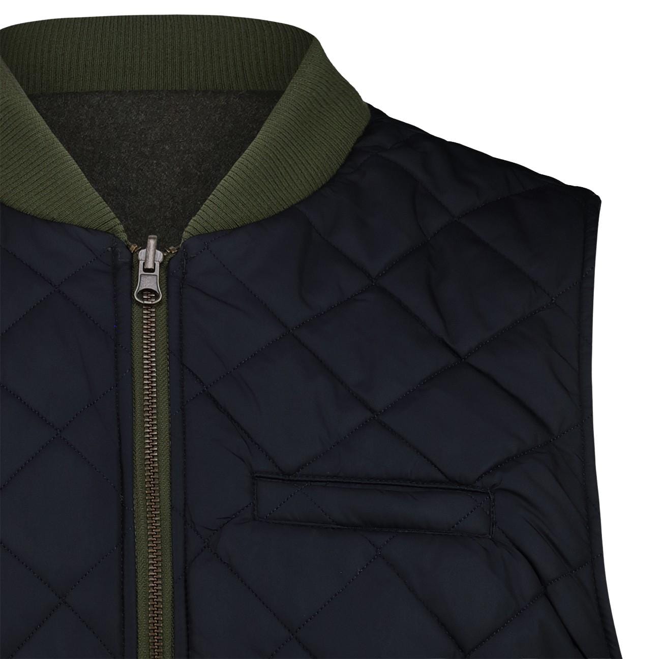 BL'KER Gilet uomo reversibile Verde