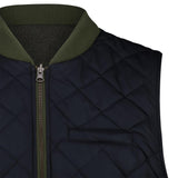 BL'KER Gilet uomo reversibile Verde