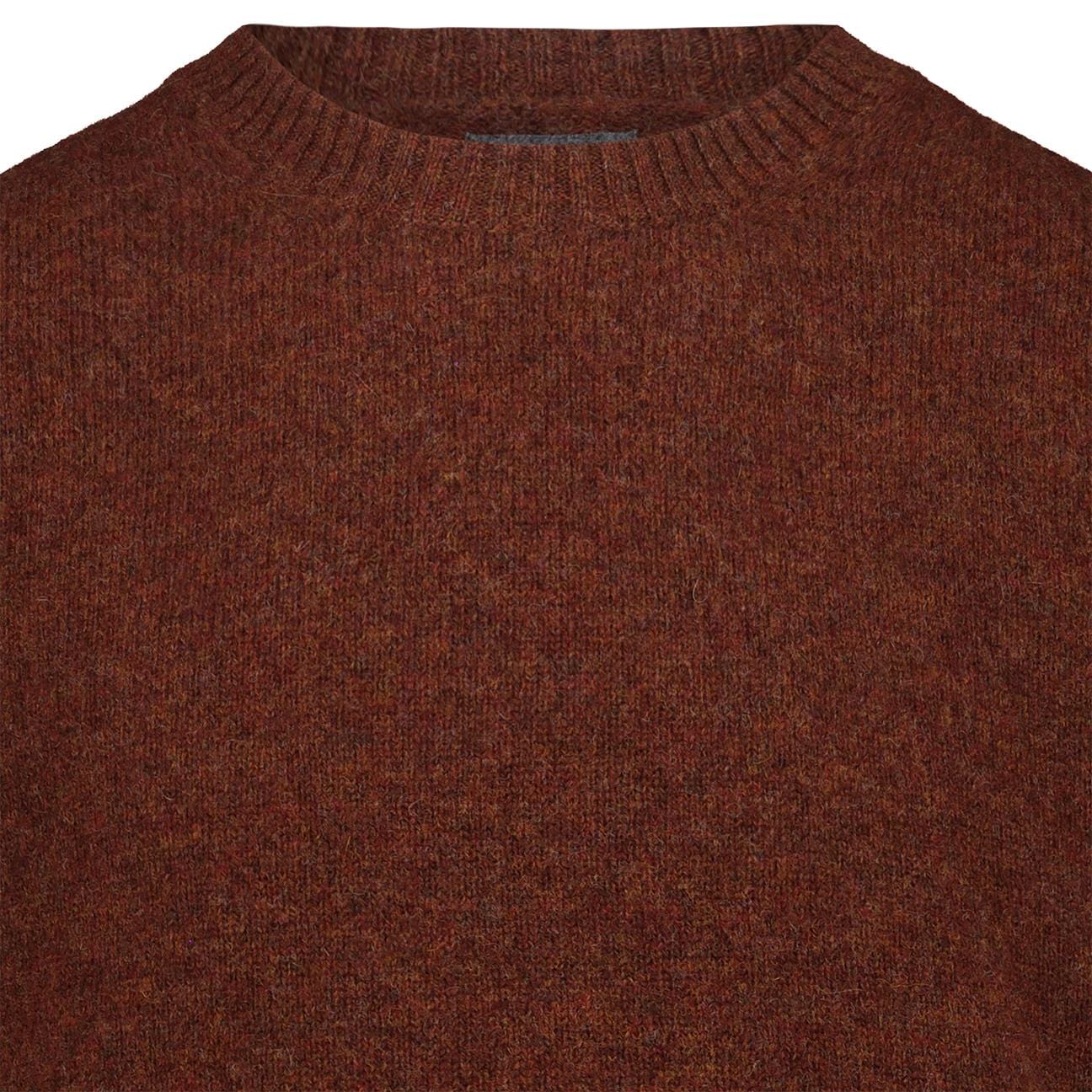 BL'KER Maglia da uomo in Shetland Coccio