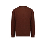 BL'KER Maglia da uomo in Shetland Coccio