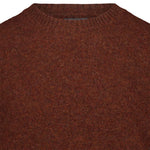BL'KER Maglia da uomo in Shetland Coccio