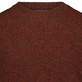 BL'KER Maglia da uomo in Shetland Coccio