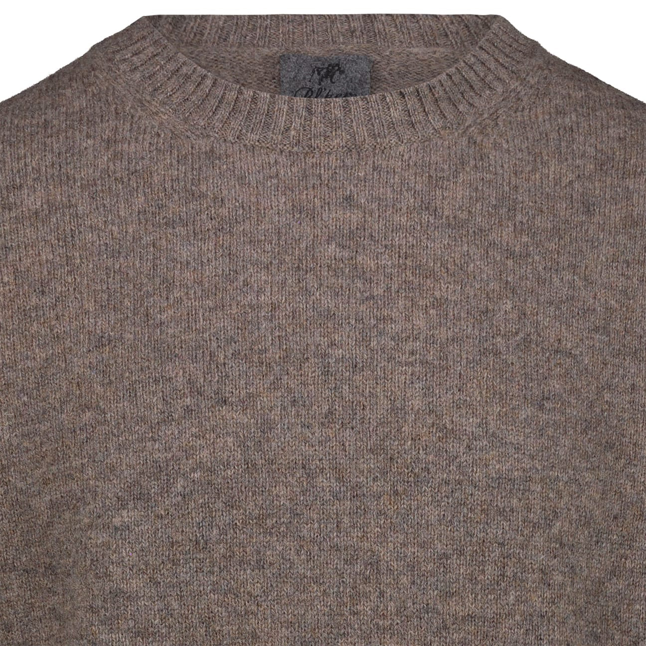 BL'KER Maglia da uomo in Shetland Sand