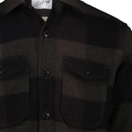 BL'KER Overshirt uomo Denali Wool Check Verde