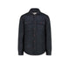 BL'KER Overshirt uomo in lana Hunter in Donegal Indigo