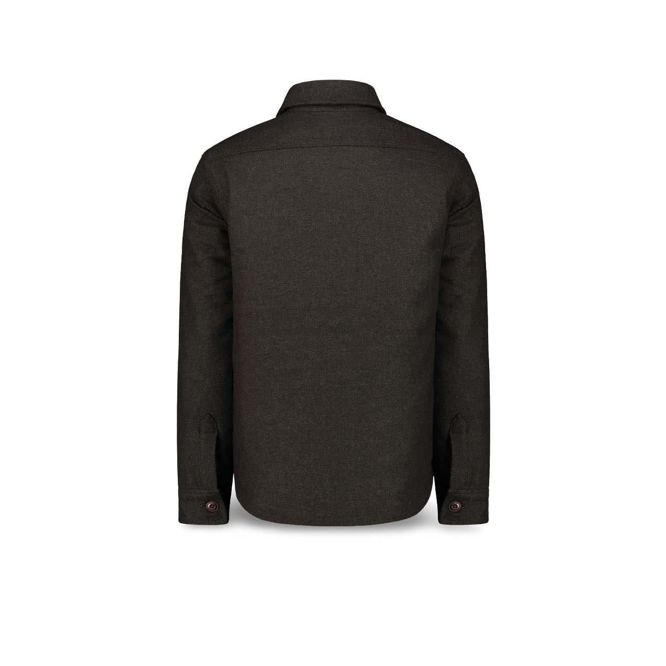 BL'KER Overshirt uomo in lana Marrone