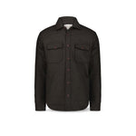 BL'KER Overshirt uomo in lana Marrone
