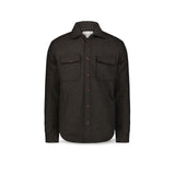 BL'KER Overshirt uomo in lana Marrone