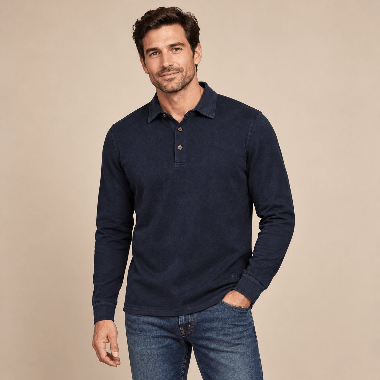 BL'KER Polo uomo 3 Bottoni Blue