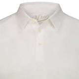 BL'KER Polo uomo in cotone fiammato Bianco