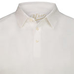 BL'KER Polo uomo in cotone fiammato Bianco