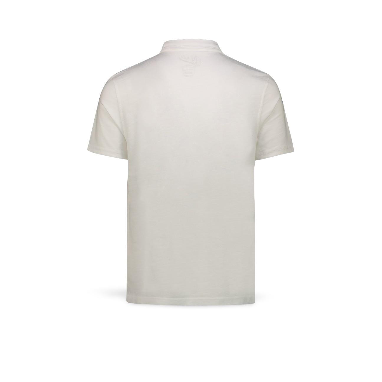 BL'KER Polo uomo in cotone fiammato Bianco