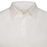 BL'KER Polo uomo in cotone fiammato Bianco