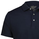 BL'KER Polo uomo in cotone fiammato Blue