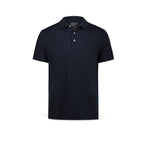 BL'KER Polo uomo in cotone fiammato Blue