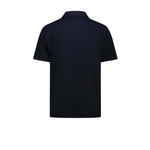 BL'KER Polo uomo in cotone fiammato Blue
