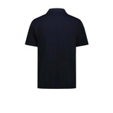 BL'KER Polo uomo in cotone fiammato Blue