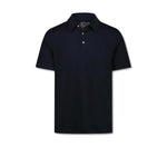 BL'KER Polo uomo in cotone fiammato Blue