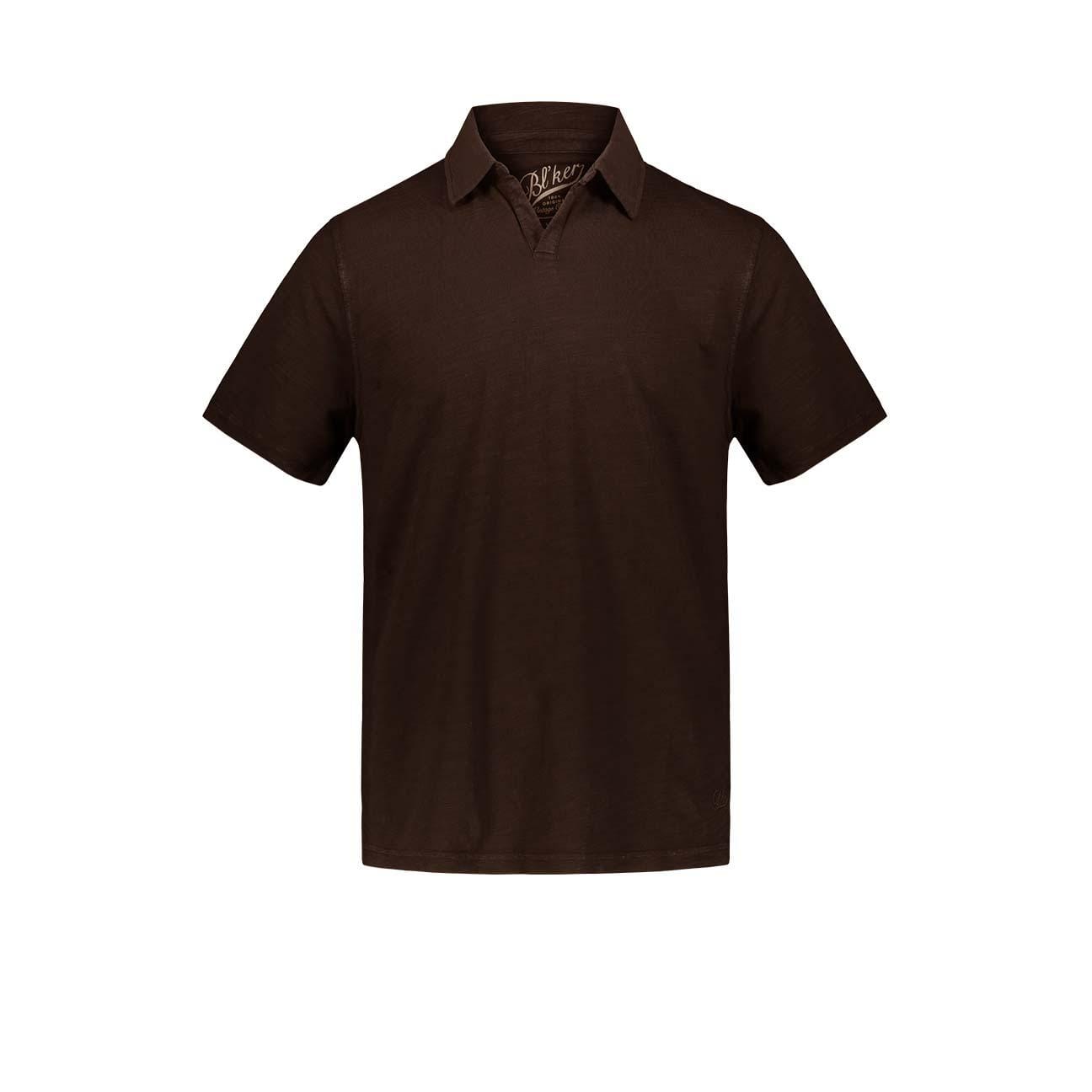 BL'KER Polo uomo in cotone Marrone