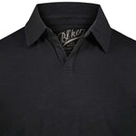 BL'KER Polo uomo in cotone Nero