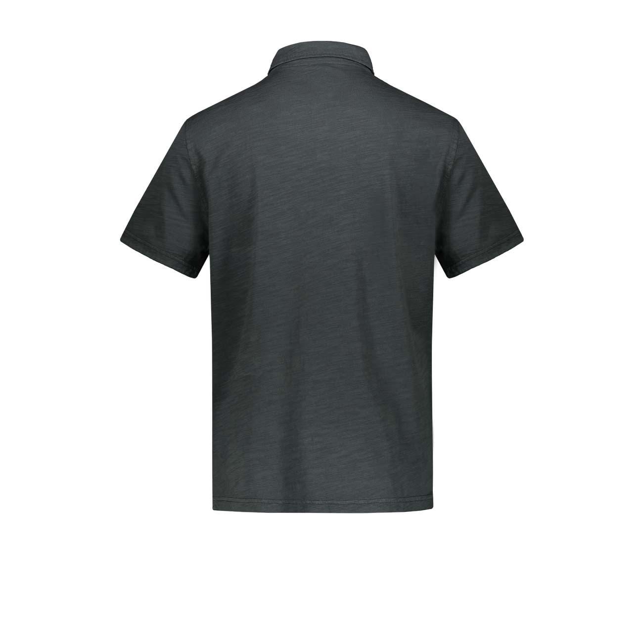 BL'KER Polo uomo in cotone Nero Lavato