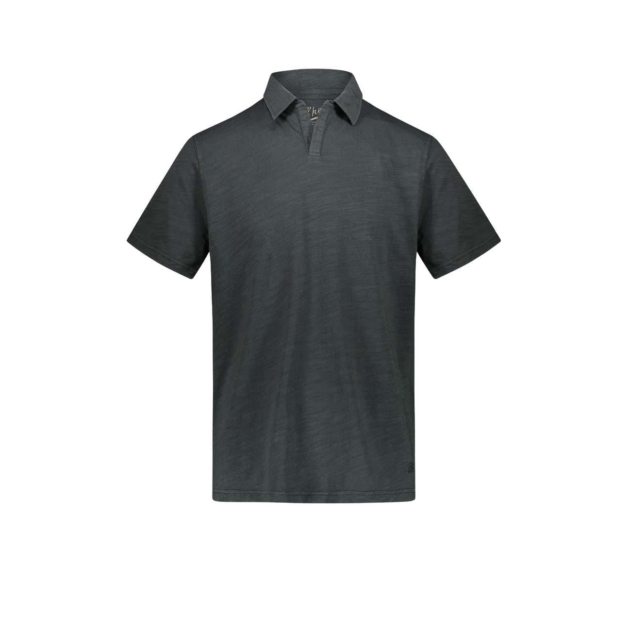 BL'KER Polo uomo in cotone Nero Lavato
