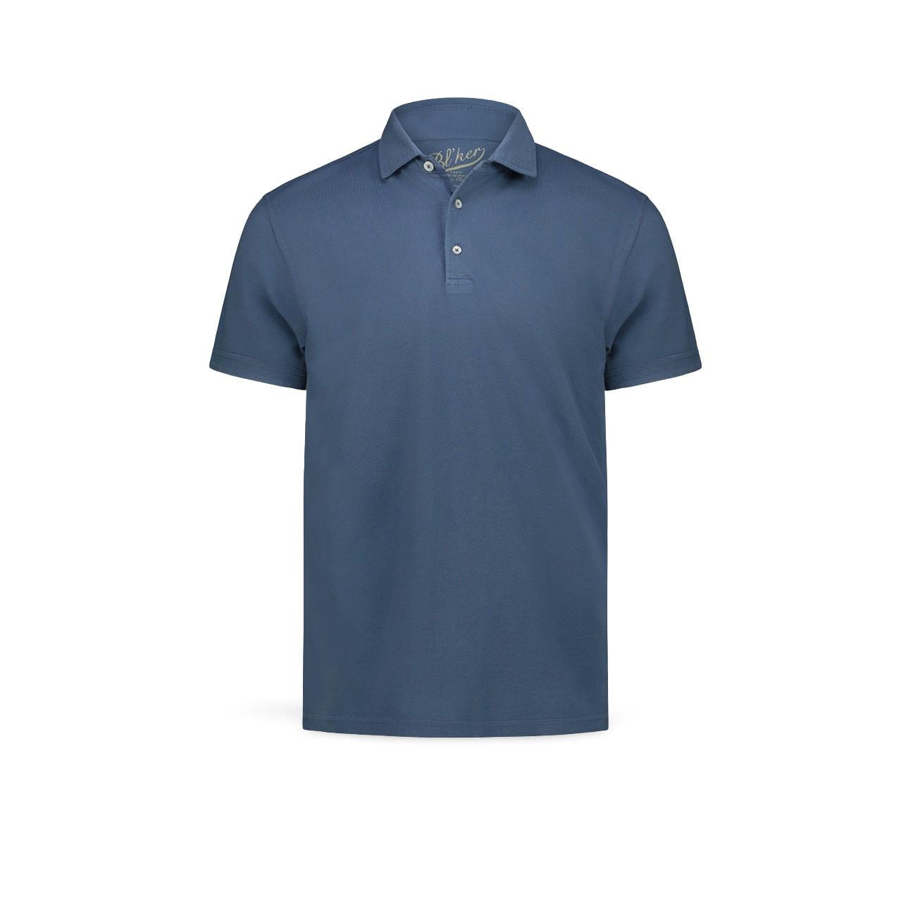 BL'KER Polo uomo in piquet Royal