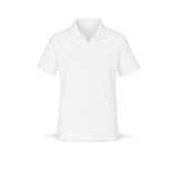 BL'KER Polo uomo senza bottoni in jersey Bianco