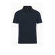 BL'KER Polo uomo senza bottoni in jersey Blue