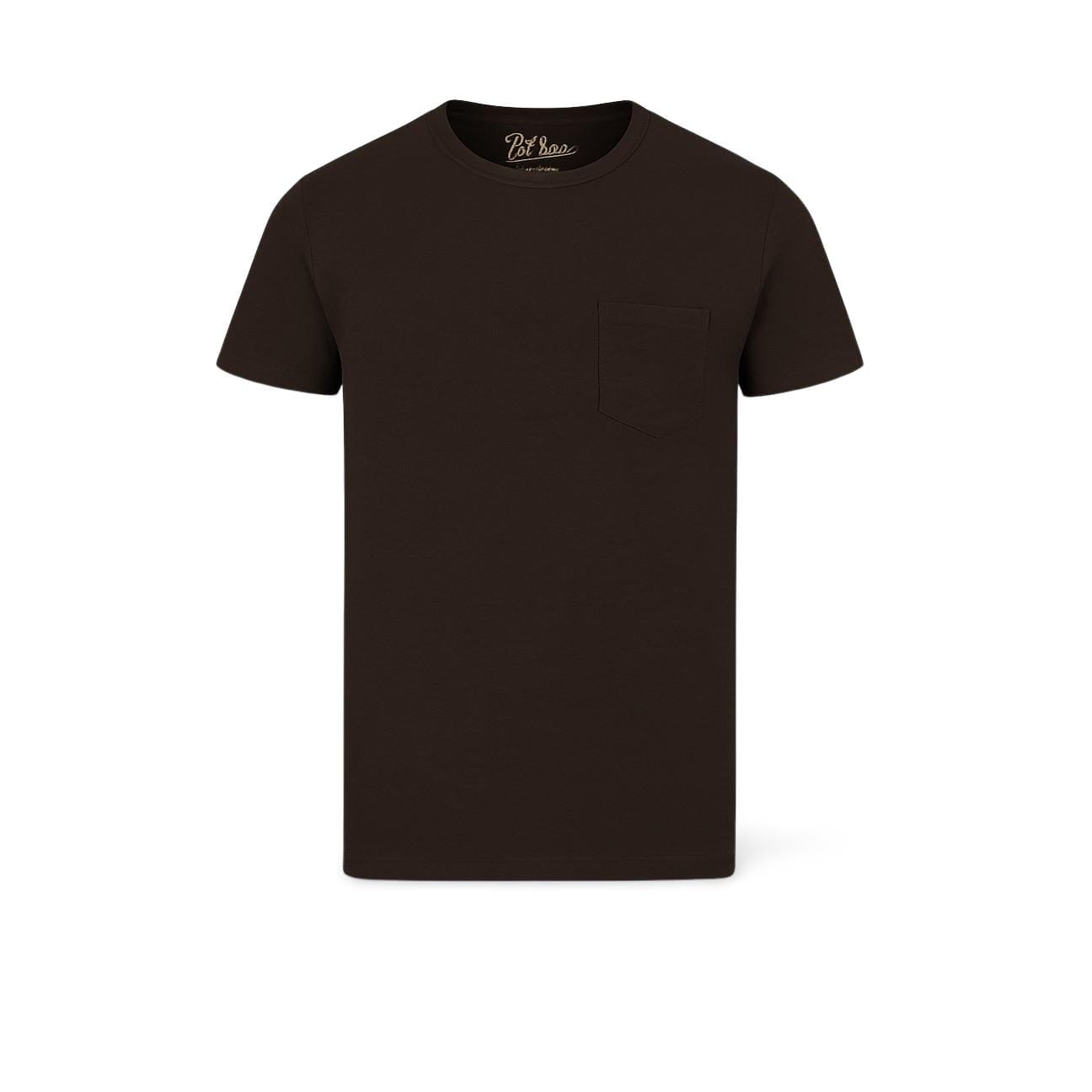 BL'KER T-Shirt uomo Casco Bay fiammata Brown