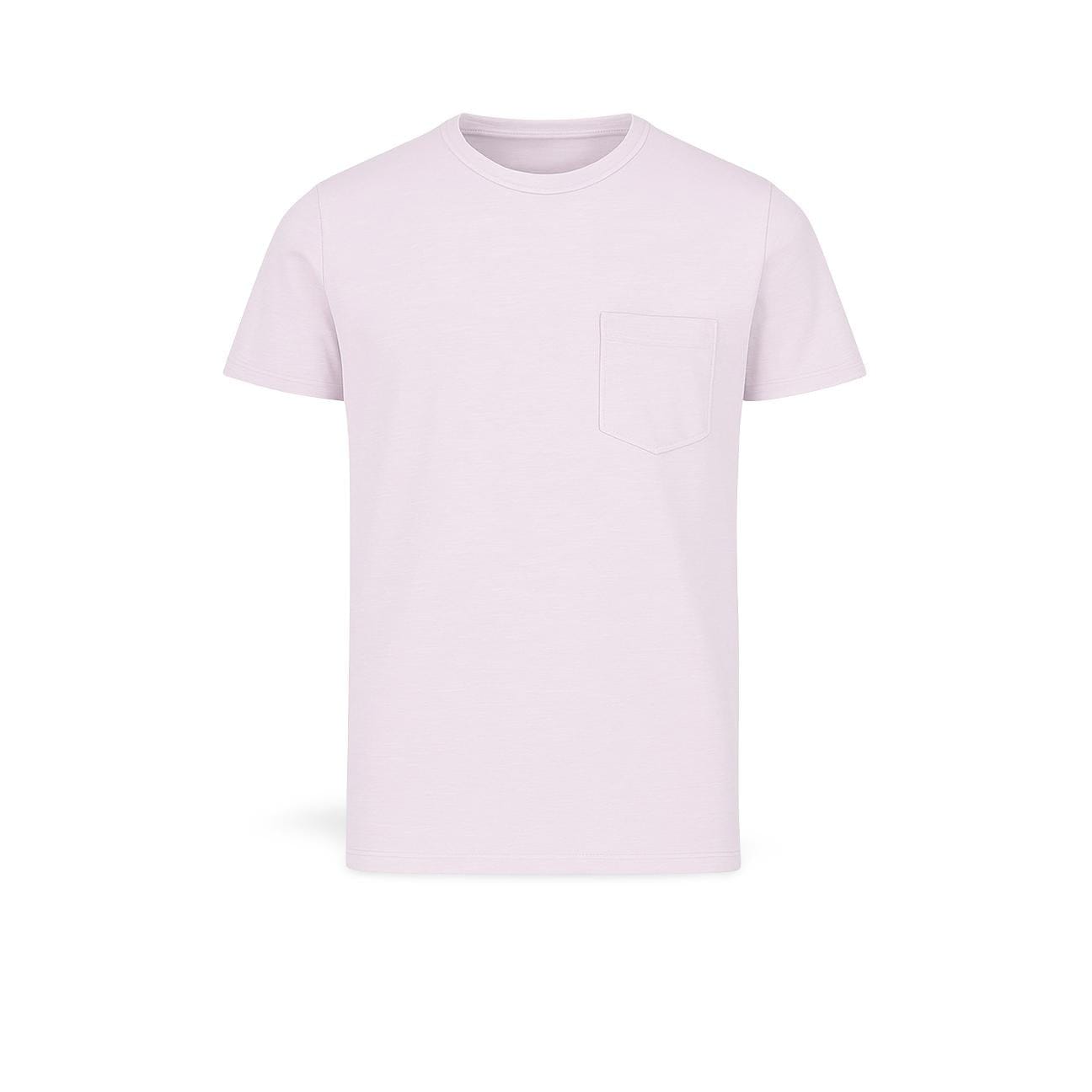 BL'KER T-Shirt uomo Casco Bay fiammata Rosa