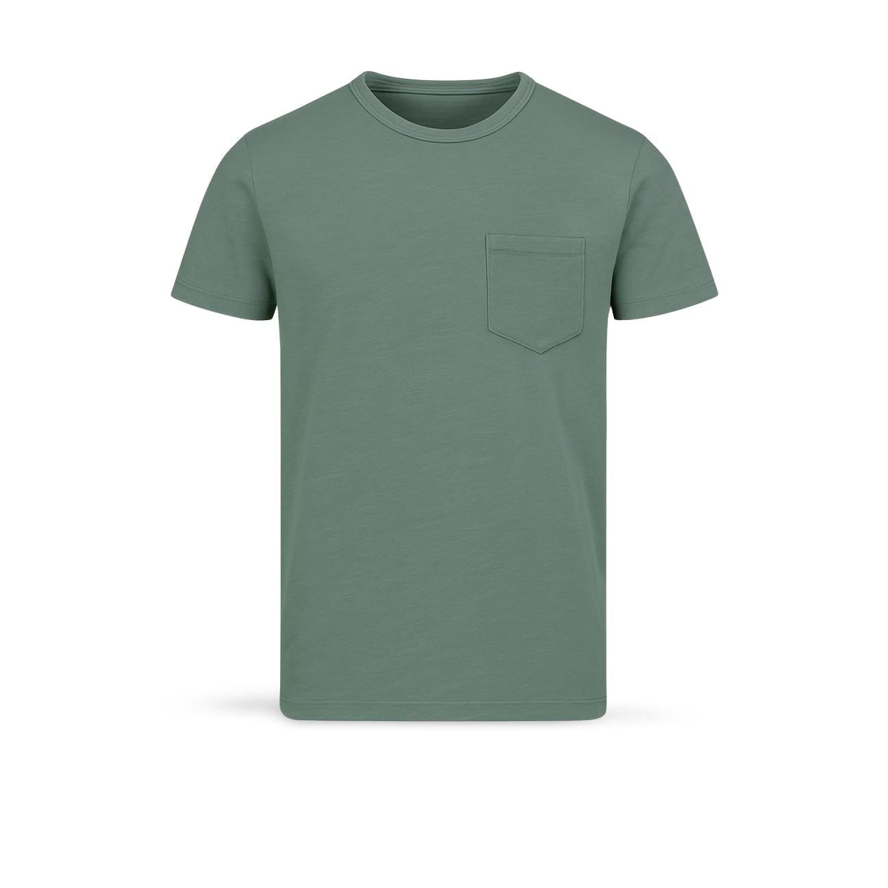 BL'KER T-Shirt uomo Casco Bay fiammata Sage