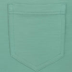 BL'KER T-Shirt uomo Casco Bay fiammata Turchese