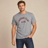BL'KER T-Shirt uomo con grafica Classius Clay Grey Melange