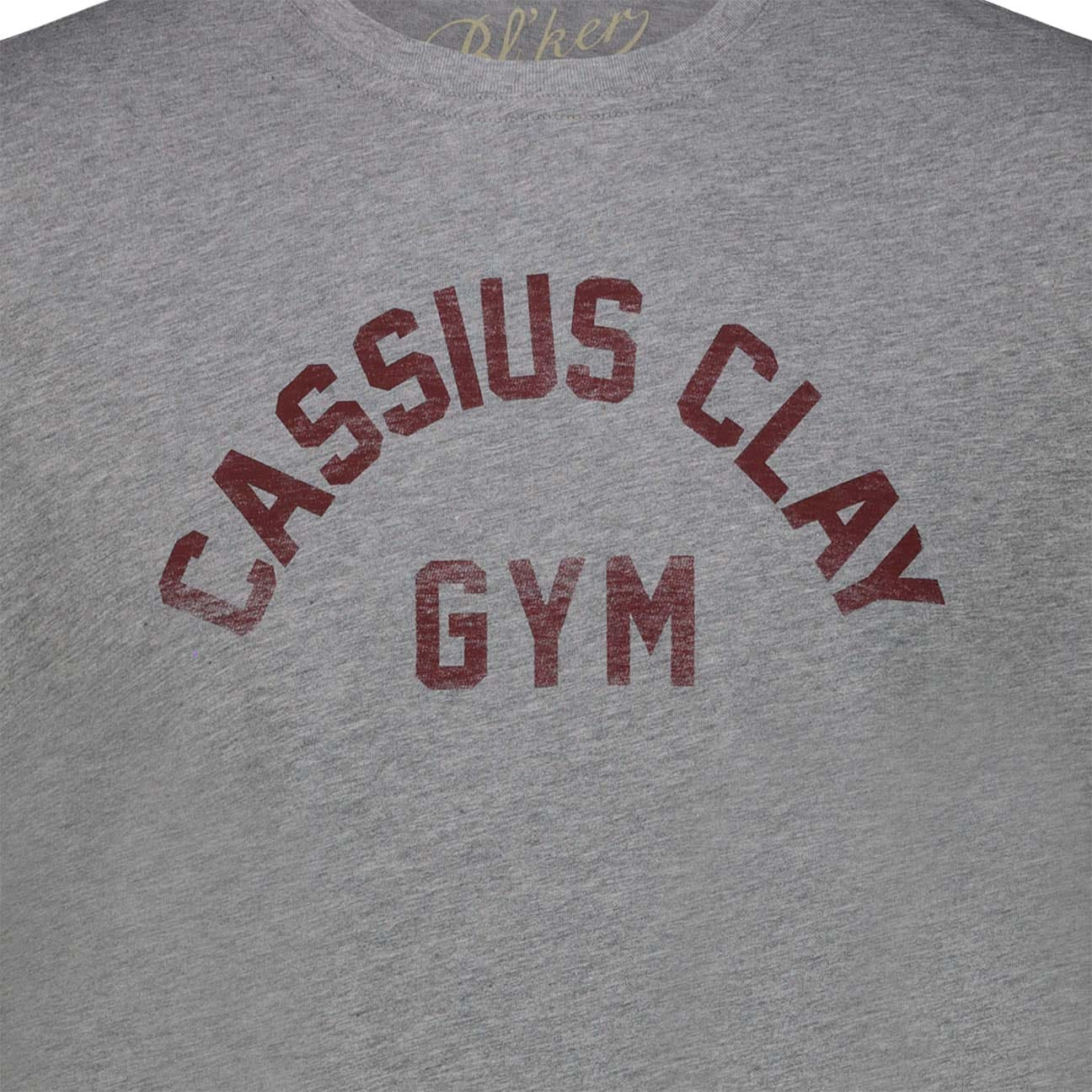 BL'KER T-Shirt uomo con grafica Classius Clay Grey Melange