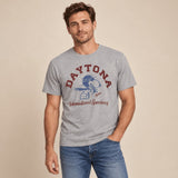 BL'KER T-Shirt uomo con grafica Daytona Snoopy  Grey Melange