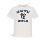 BL'KER T-Shirt uomo girocollo Hamptons Swim Club Bianco
