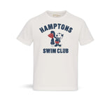 BL'KER T-Shirt uomo girocollo Hamptons Swim Club Bianco