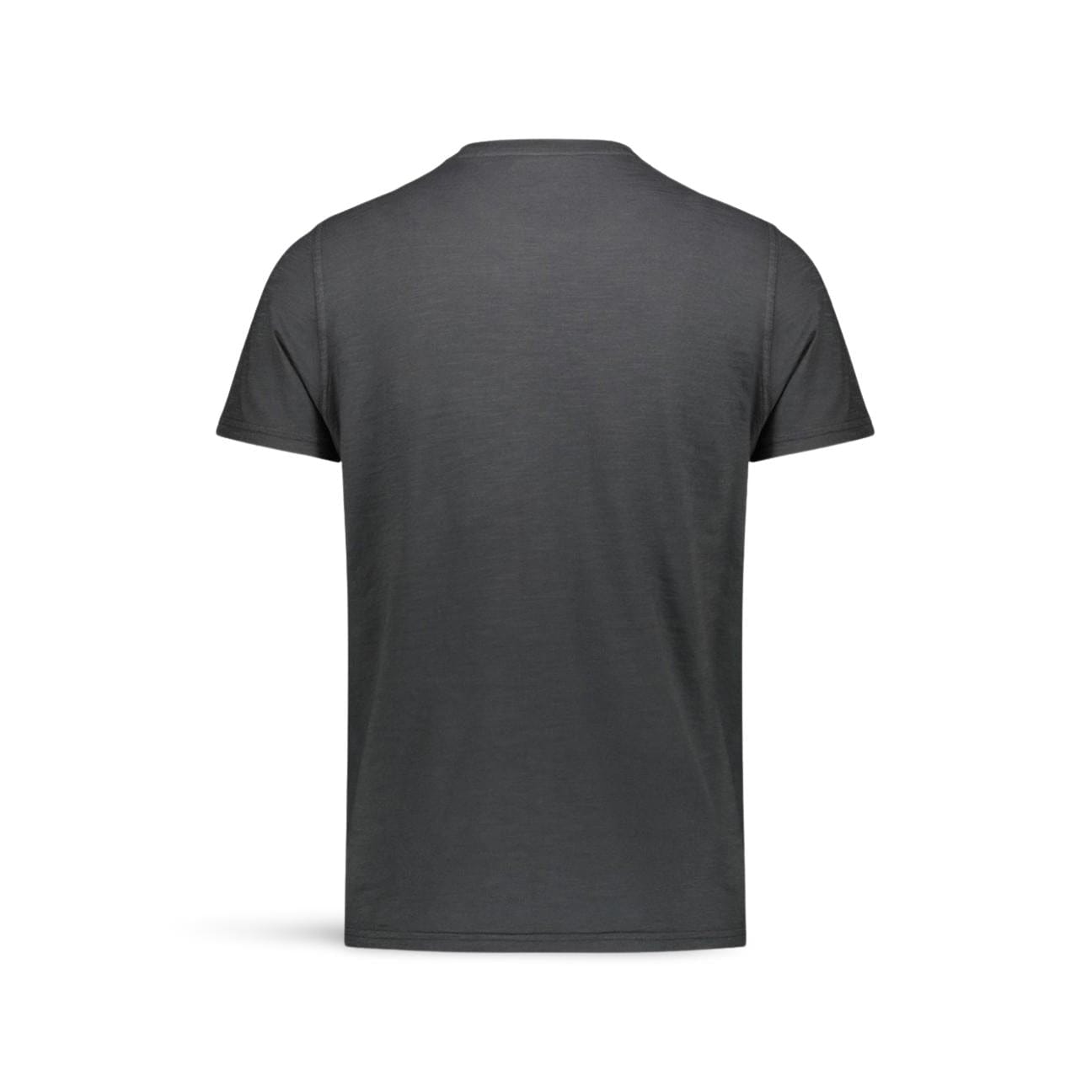 BL'KER T-Shirt uomo in cotone con taschino Nero Lavato