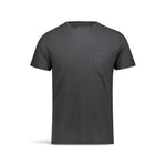 BL'KER T-Shirt uomo in cotone con taschino Nero Lavato