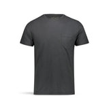 BL'KER T-Shirt uomo in cotone con taschino Nero Lavato
