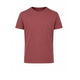 BL'KER T-Shirt uomo in cotone fiammato Bordeaux
