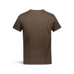 BL'KER T-Shirt uomo in cotone fiammato Marrone