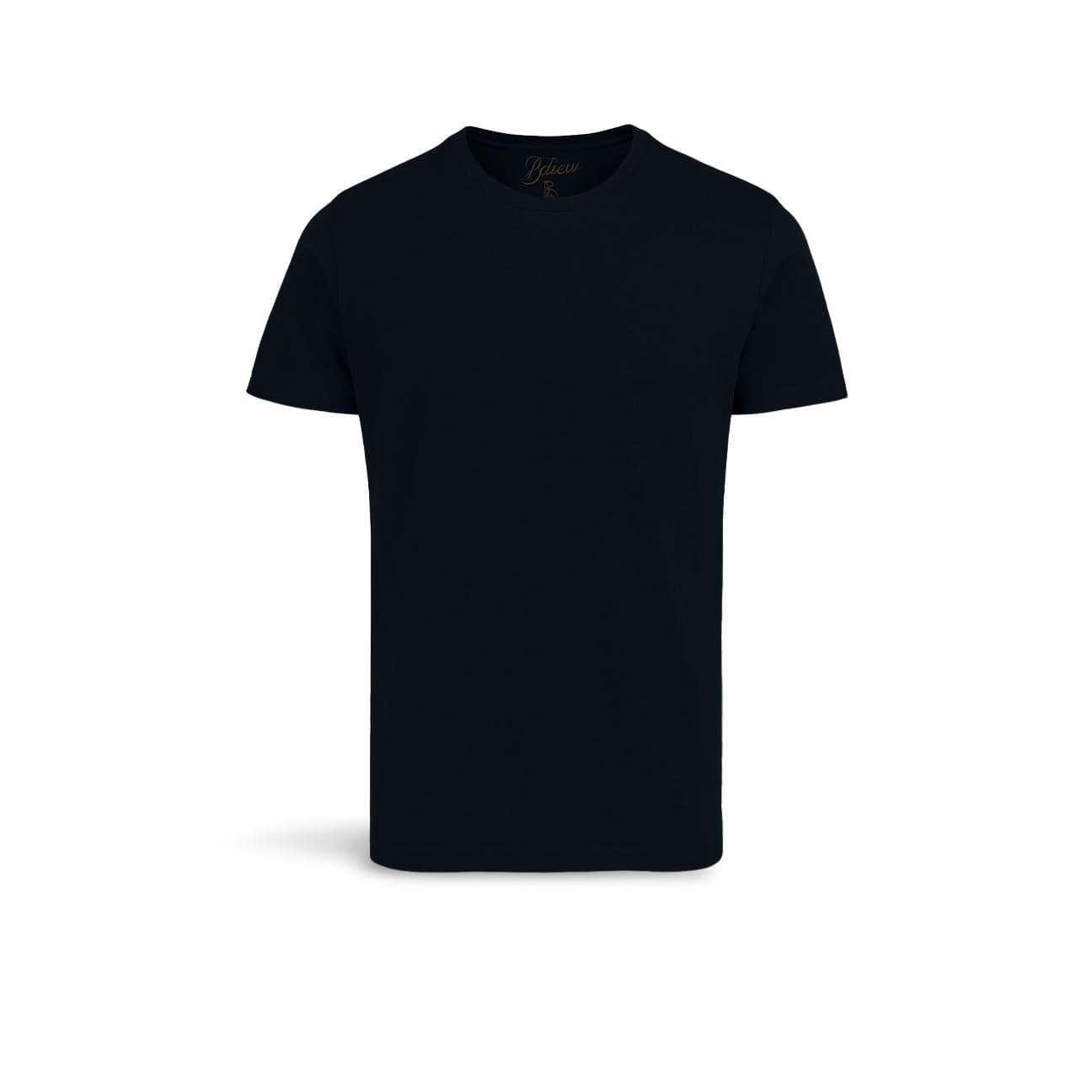 BL'KER T-Shirt uomo in cotone fiammato Nero