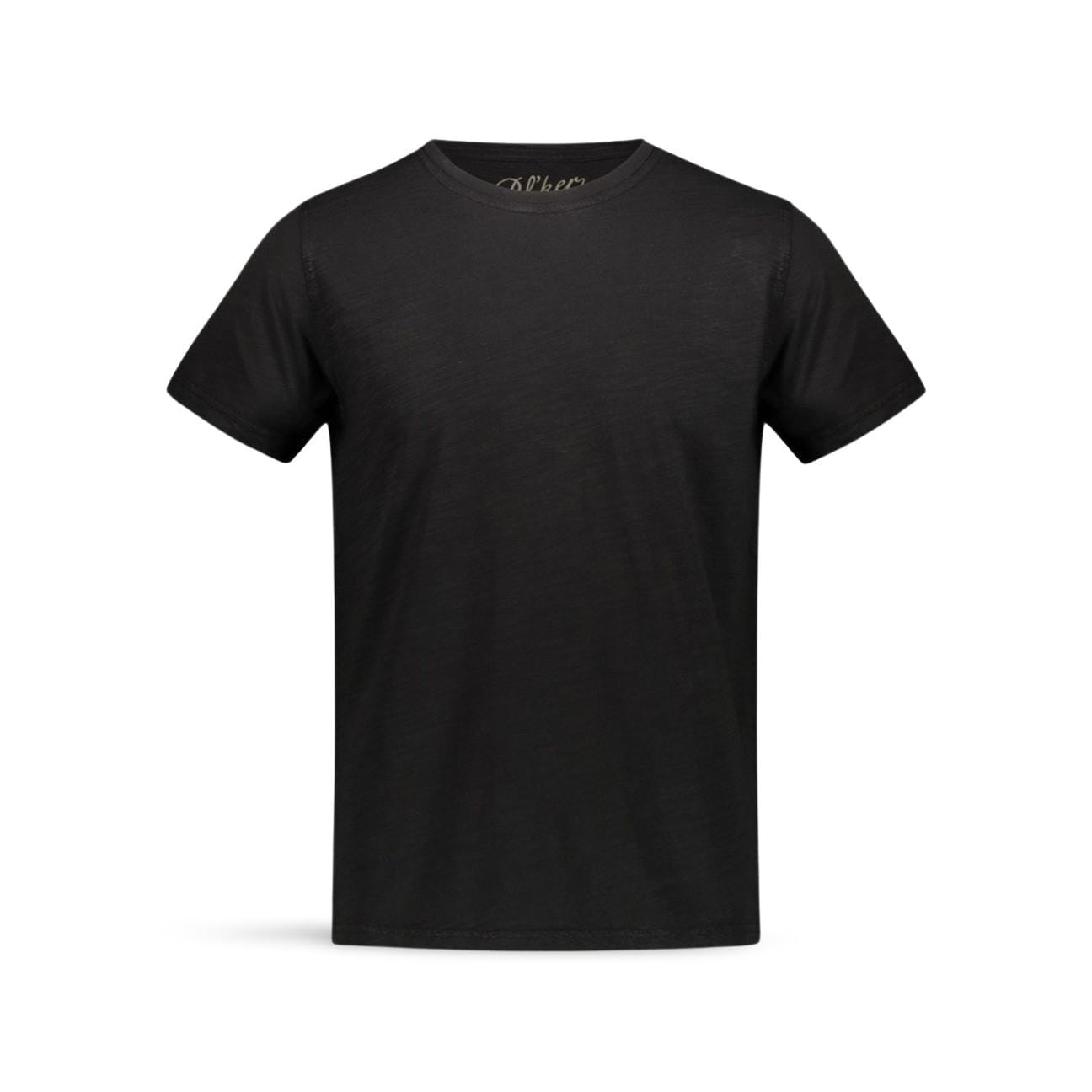 BL'KER T-Shirt uomo in cotone fiammato Nero