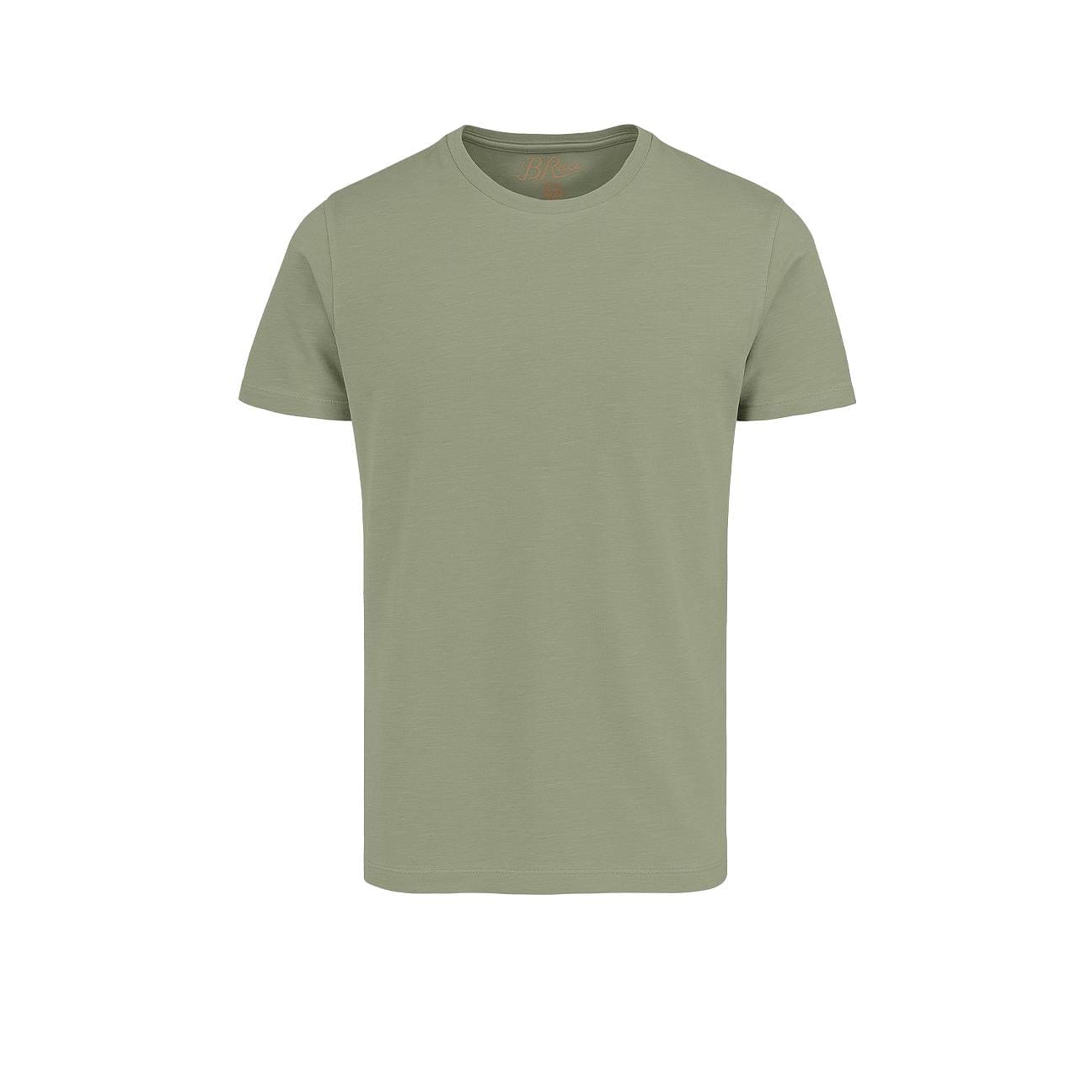BL'KER T-Shirt uomo in cotone fiammato Sage