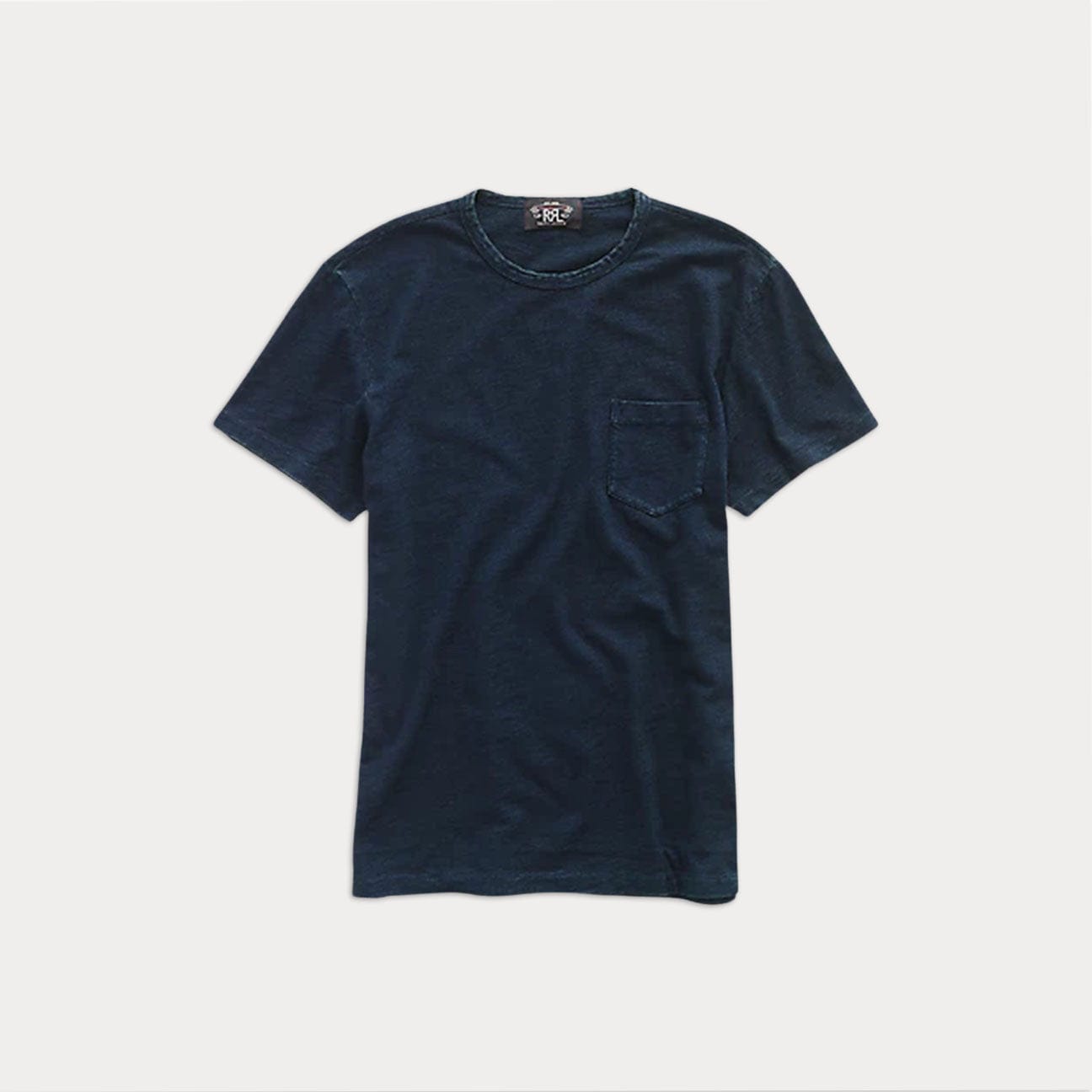 RRL T-Shirt pocket in Indaco Blue