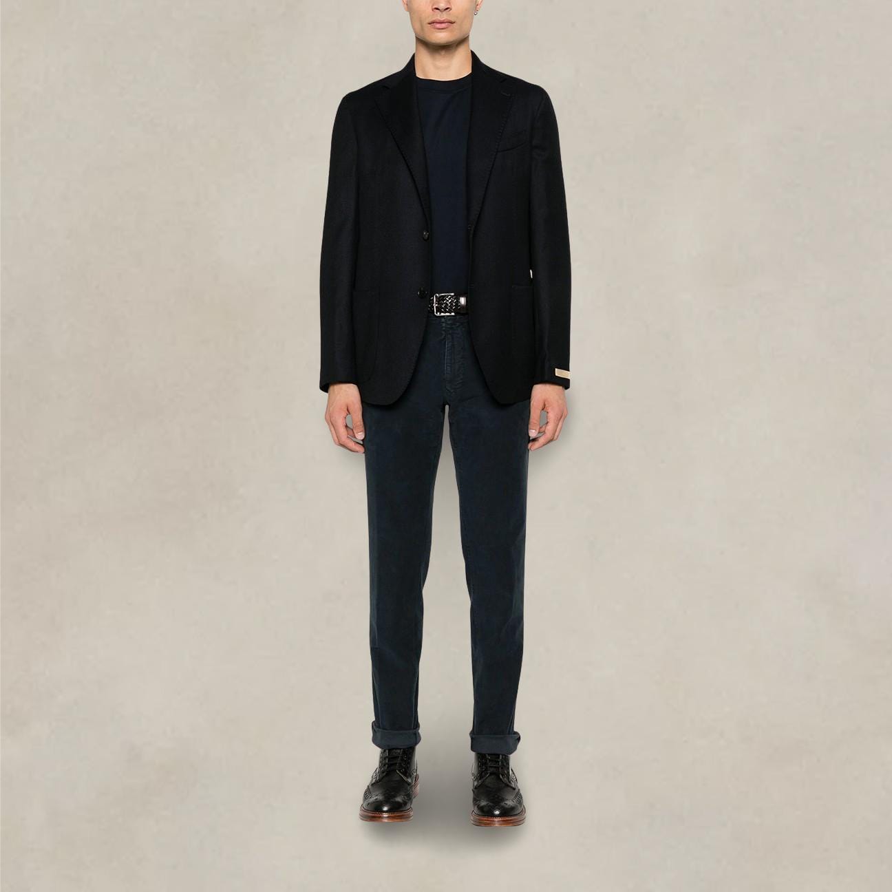 BRIGLIA1949 Blazer uomo Greco in lana Blue