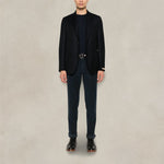 BRIGLIA1949 Blazer uomo Greco in lana Blue