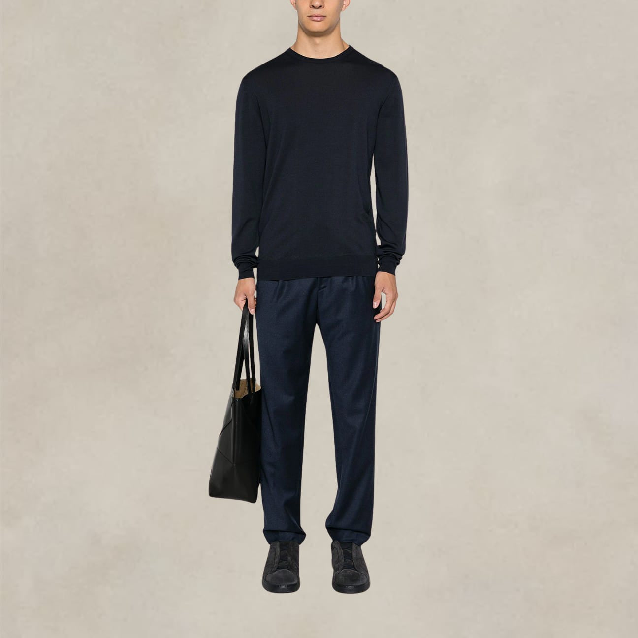 BRIGLIA1949 Pantalone in lana Wimbledon Blue